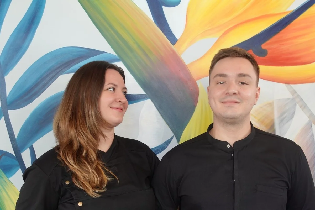 Chef Nicolò and Pastry Chef Beatrice